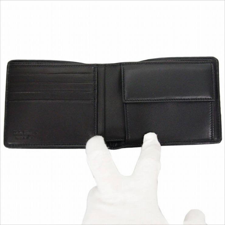 S.Ferragamo フェラガモ 二つ折り財布 66-9437ブラック おしゃれ