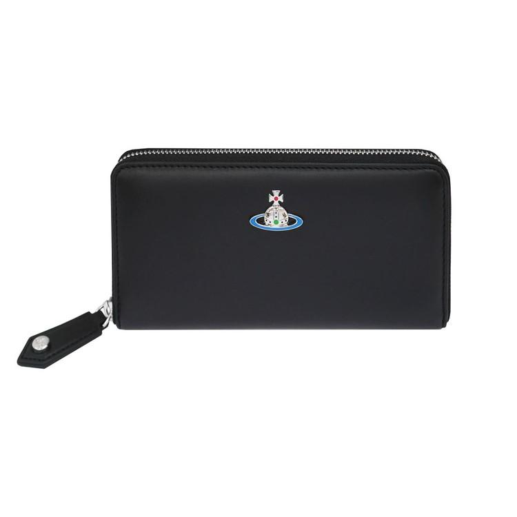 ヴィヴィアンウエストウッド 財布 Vivienne Westwood NAPPA 51050023-L001L ラウンドファスナー長財布 NAPPA LEATHER N403 BLACK(代引不可)【送料無料】 ヴィヴィアンウエストウッド 財布 Vivienne Westwood NAPPA 51050023