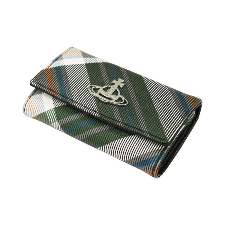 ヴィヴィアンウエストウッド キーケース Vivienne Westwood DERBY 51020001-S0012 キーケース BIOGREEN SAFFIANO PRINTED O102 DERBY TARTAN GREEN 代引不可_2