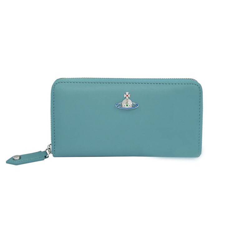 ヴィヴィアンウエストウッド 財布 Vivienne Westwood NAPPA 51050023-L001L ラウンドファスナー長財布 NAPPA LEATHER K407 BLUE 代引不可