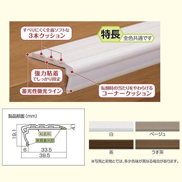 川口技研 室内階段用 スベラーズ ホワイト SU-WH パック 14本入 0004-01100｜recommendo｜02