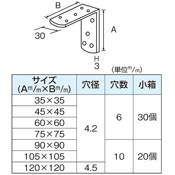 水上 ステンレス キング隅金 45mm 30個入 0964-01002_1
