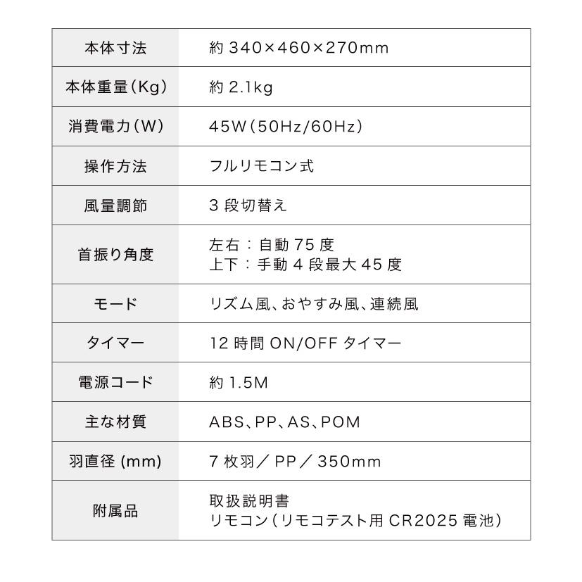 simplus シンプラス 壁掛け扇風機 30cm リモコン式 SP-30KR-01 7枚羽 扇風機 壁掛け シンプル タイマーレビュー&報告で扇風機クリーナープレゼント｜recommendo｜03