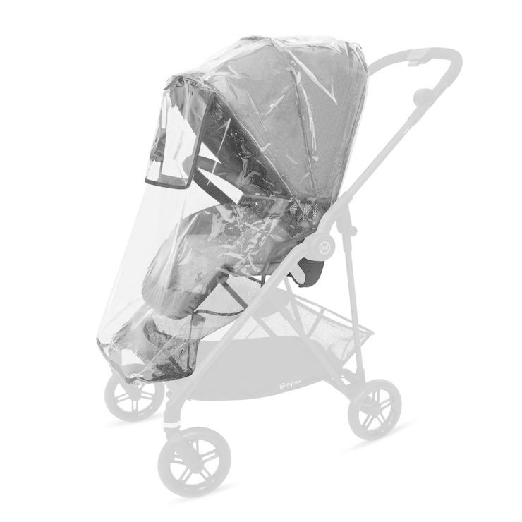 正規販売店 サイベックス cybex 多機能ベビーカー メリオシリーズ専用 レインカバー ブラック ベビーカー ストローラー MELLIO メリオ 雨除け 代引不可の画像