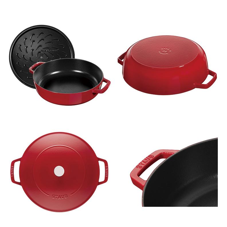 公式販売店 STAUB ブレイザー ソテーパン 28cm 生涯保証 公式販売店 STAUB ブレイザー ソテーパン 28cm 生涯保証