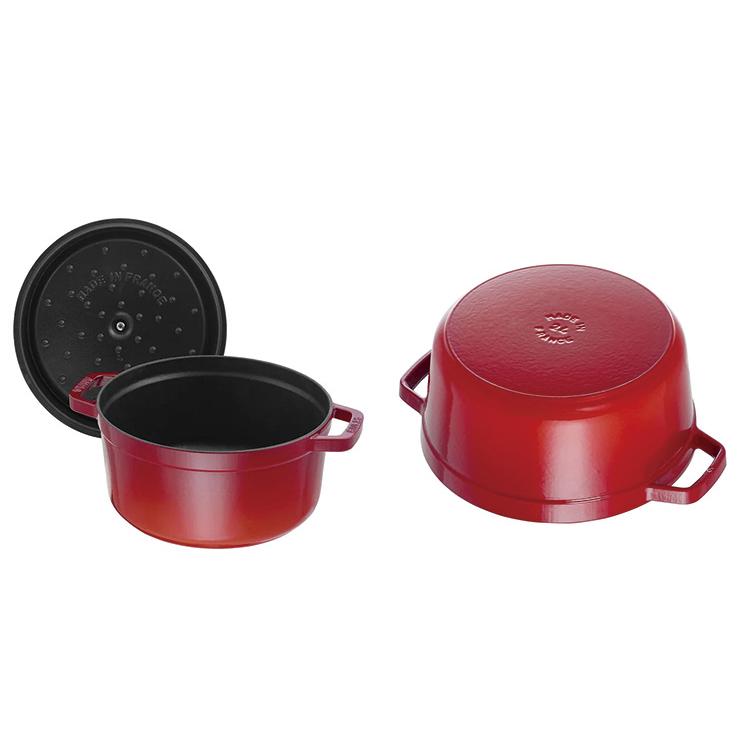 公式販売店 STAUB ピコ・ココット ラウンド 18cm 生涯保証 選べる3色 ストウブ ピコ ココット ストーブ 鋳物 ホーロー鍋 ih対応  ホーロー 琺瑯 代引不可