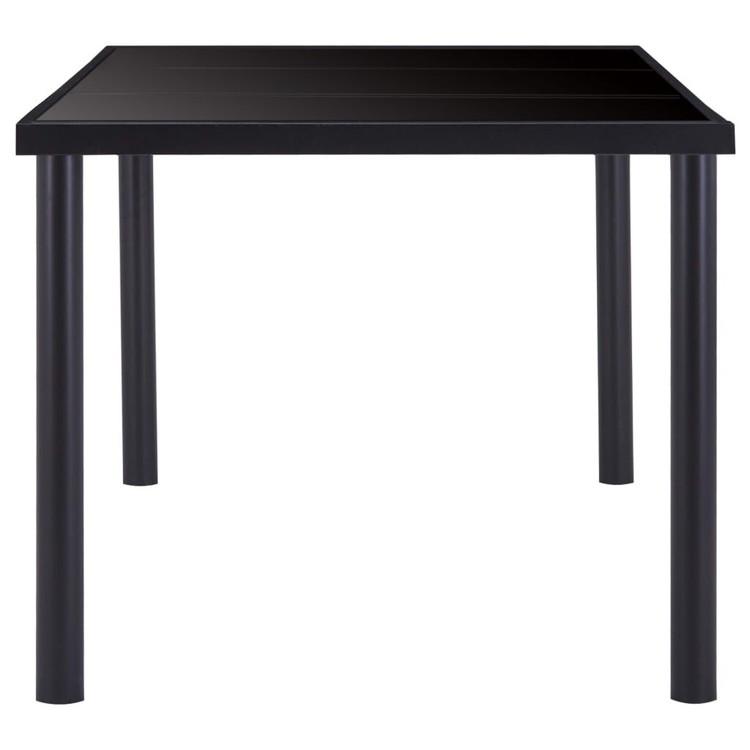 vidaXL ダイニングテーブル ブラック 180x90x75cm 強化ガラス製家具テーブルキッチン・ダイニングルームテーブル 代引不可