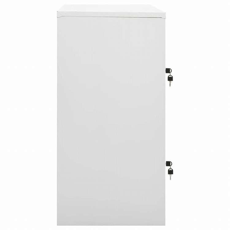 vidaXL ロッカーキャビネット ライトグレー グリーン 90x45x92.5cm スチール家具 キャビネット 収納 収納キャビネット・ロッカー 代引不可_2