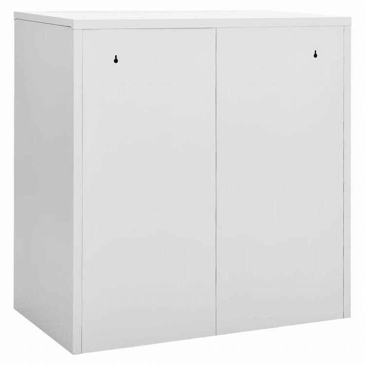 vidaXL ロッカーキャビネット ライトグレー グリーン 90x45x92.5cm スチール家具 キャビネット 収納 収納キャビネット・ロッカー 代引不可_3