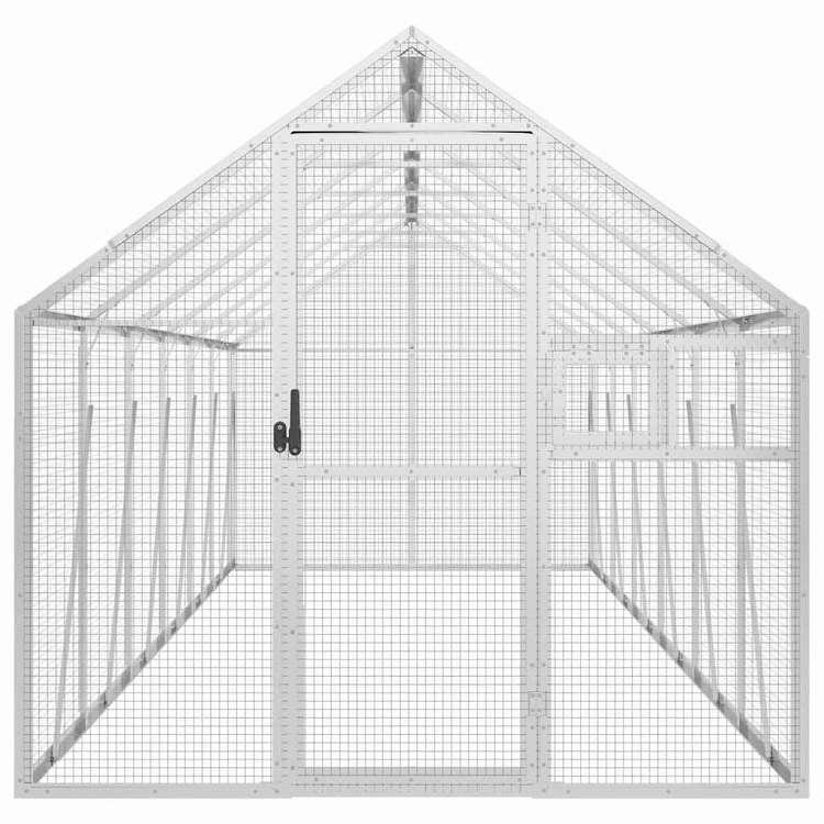 vidaXL 鳥小屋 アビアリー シルバー 1.79x6x1.85 m アルミ 動物 ペット用品 ペット用品 鳥用品 取りかご・スタンド 代引不可_2