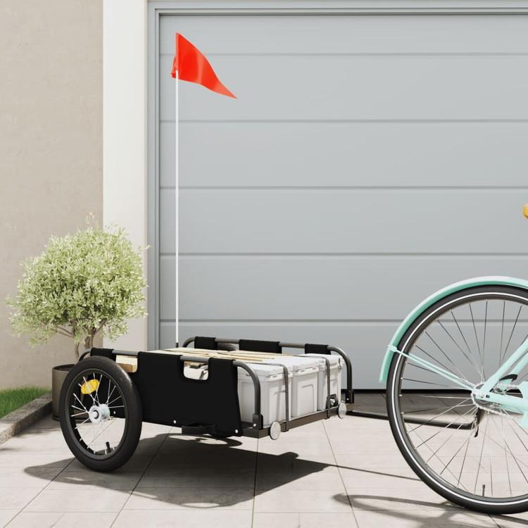 vidaXL 自転車用トレーラー ブラック 代引不可 : リコメン堂 - 通販
