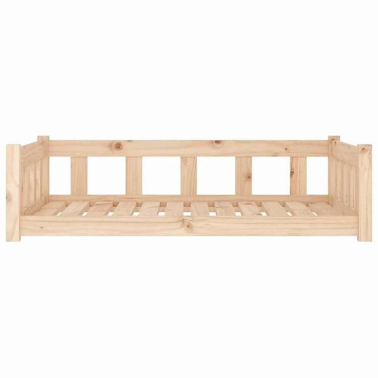 vidaXL 犬用ベッド 105.5x75.5x28 cm 無垢材 パイン材 動物 ペット用品 ペット用品 犬用品 犬用ベッド 代引不可の画像