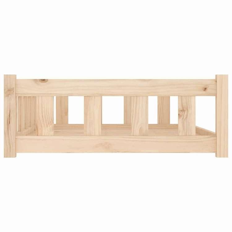 vidaXL 犬用ベッド 105.5x75.5x28 cm 無垢材 パイン材 動物 ペット用品 ペット用品 犬用品 犬用ベッド 代引不可の画像