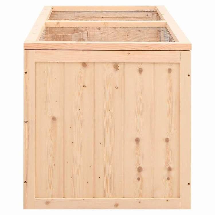 vidaXL ハムスターケージ 104x52x54 cm 無垢材 モミ材 動物 ペット用品 ペット用品 小動物用品 小動物 飼育・ケージ 代引不可の画像