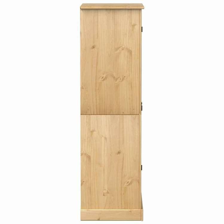 vidaXL ワードローブ コロナ 76x50x170 cm 無垢材 パイン材 家具 キャビネット 収納 戸棚・ワードローブ 代引不可_4