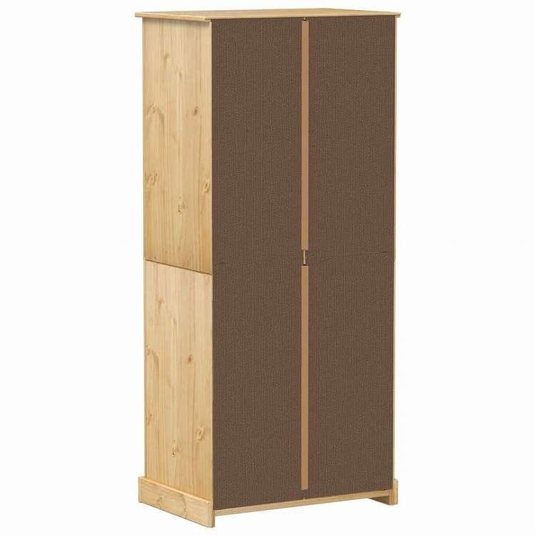 vidaXL ワードローブ コロナ 76x50x170 cm 無垢材 パイン材 家具 キャビネット 収納 戸棚・ワードローブ 代引不可_5