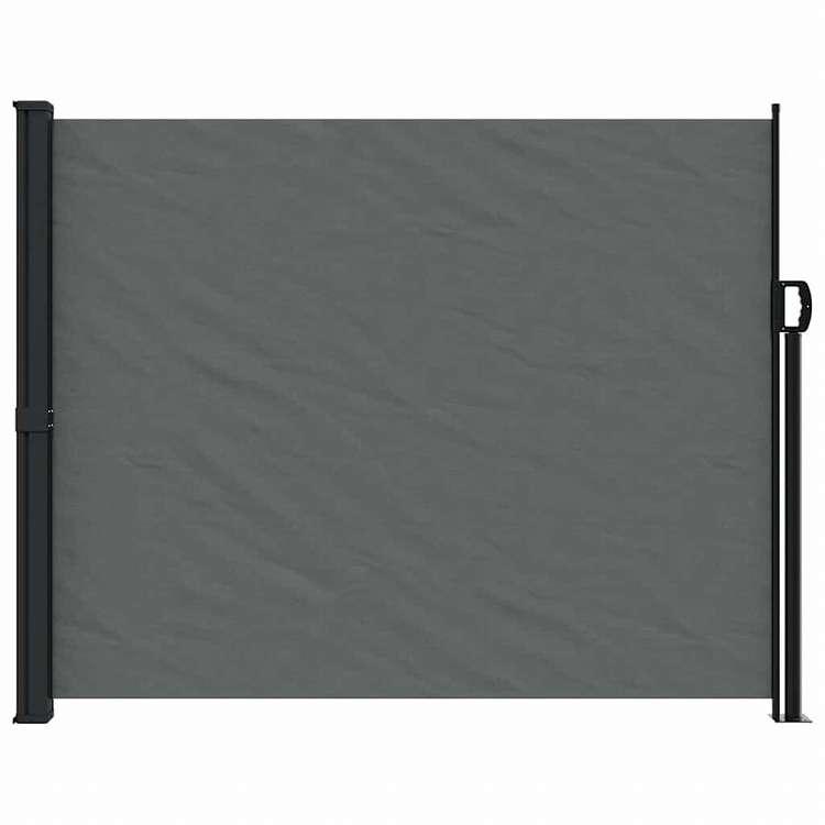 vidaXL 引き込み式サイドオーニング 160x500cm アントラシートホーム