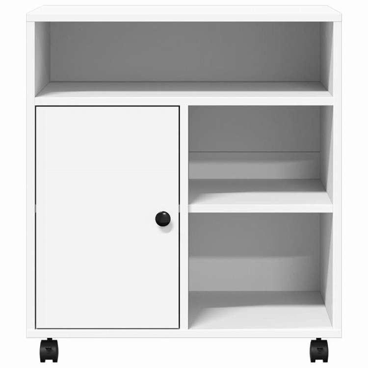 vidaXL プリンタースタンド キャスター付き ホワイト 60x50x67cm 電子機器 印刷・コピー・スキャン・ファックス Printer， Photocopier Fax Machine 代引不可_4
