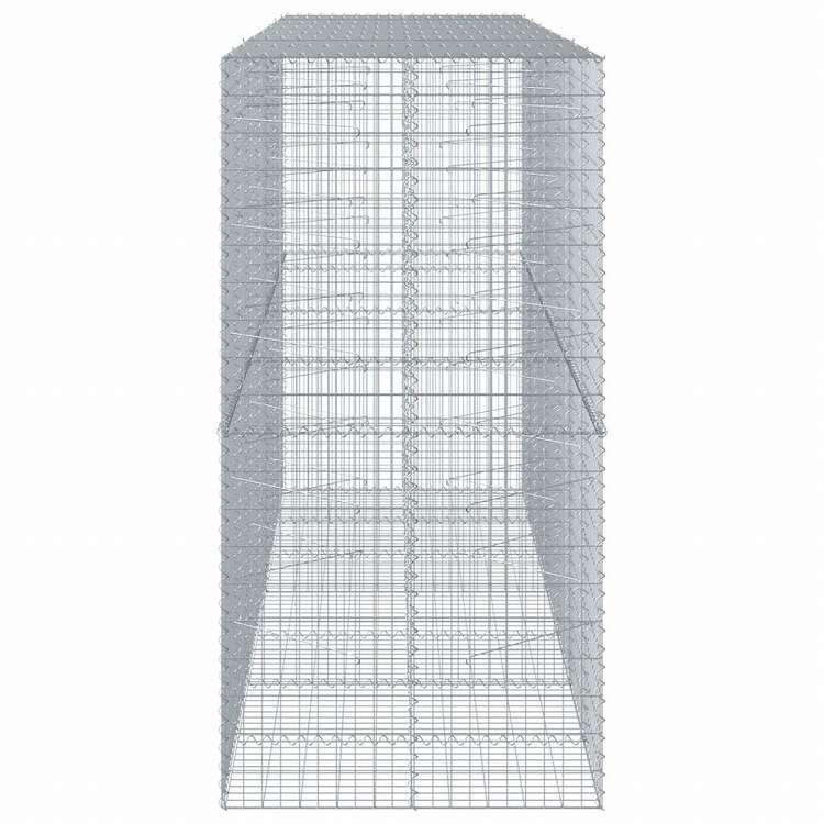 vidaXL 蛇籠バスケット カバー付き 350x100x200cm 亜鉛メッキ鉄ホーム ガーデン 芝 ガーデン ガーデニング 鉢植え・プランター 代引不可_3