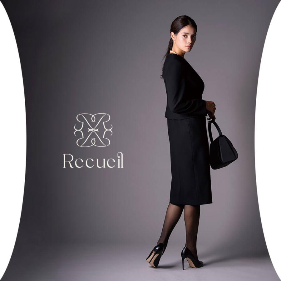 ブラックフォーマル 喪服 レディース スーツ ワンピース ひざ下 前開き