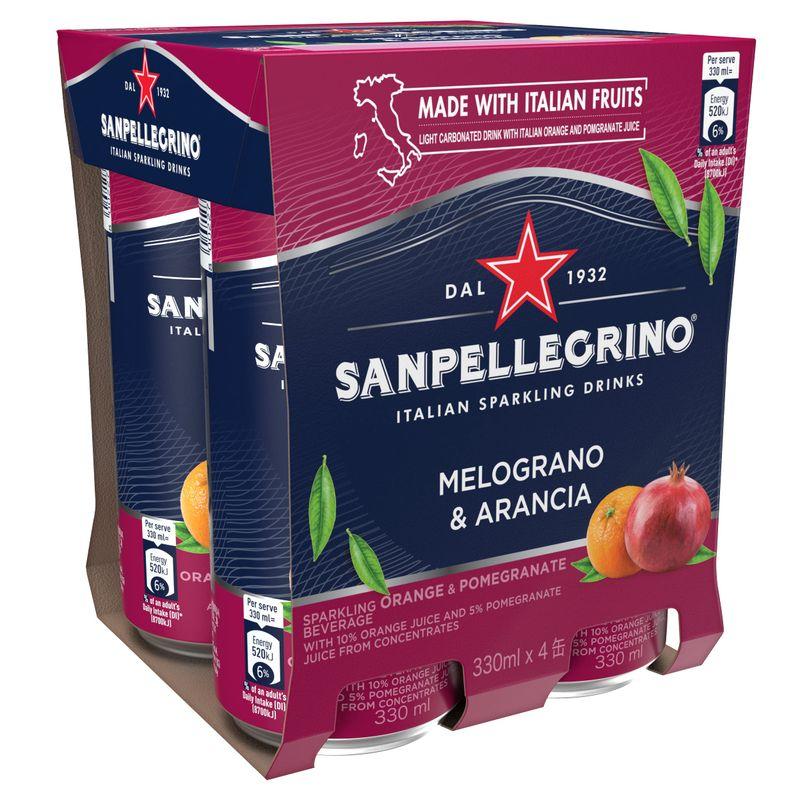 SANPELLEGRINO(サンペレグリノ) イタリアン スパークリングドリンク メログラーノアランチャ ( ザクロ & オレンジ ) 33
