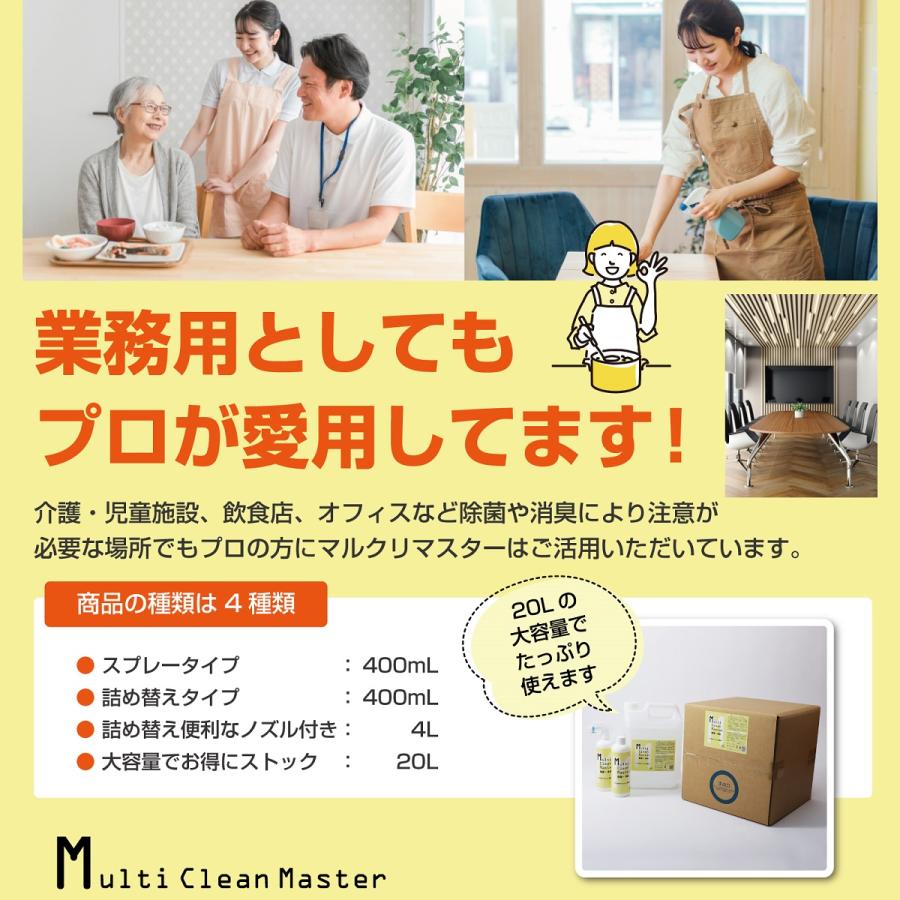 プロの業者が使う アルカリ電解水 マルクリマスター 除菌 消臭 4L