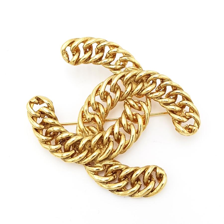 送料無料 美品 シャネル CHANEL ブローチ コサージュ ピンバッチ 