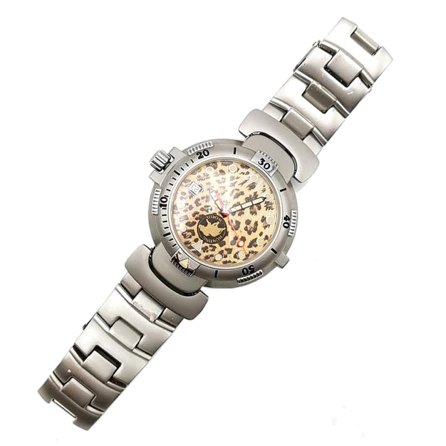 送料無料 ハンティングワールド 腕時計 自動巻き 3針 412/750 サファリトゥデイ レオパルド 文字盤 レオパード メンズ
