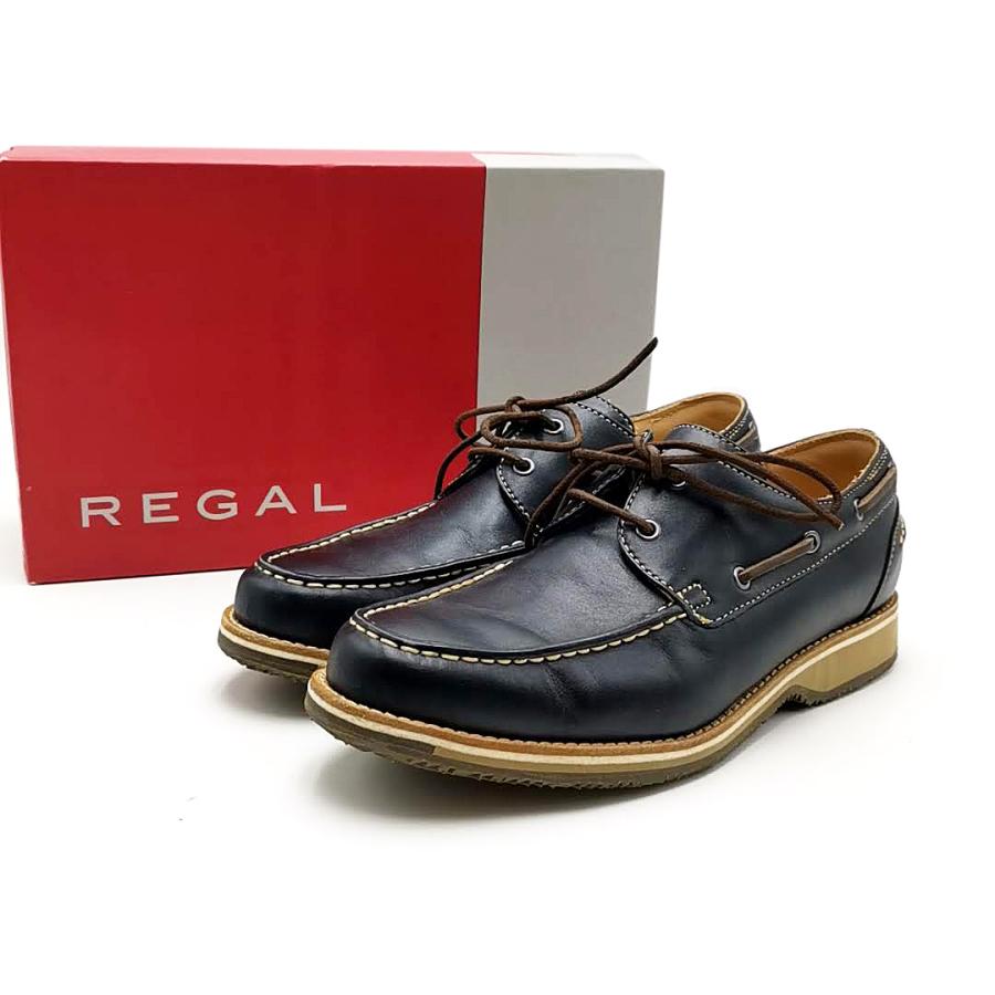 送料無料 未使用 リーガル REGAL デッキシューズ モカシン W352AG 
