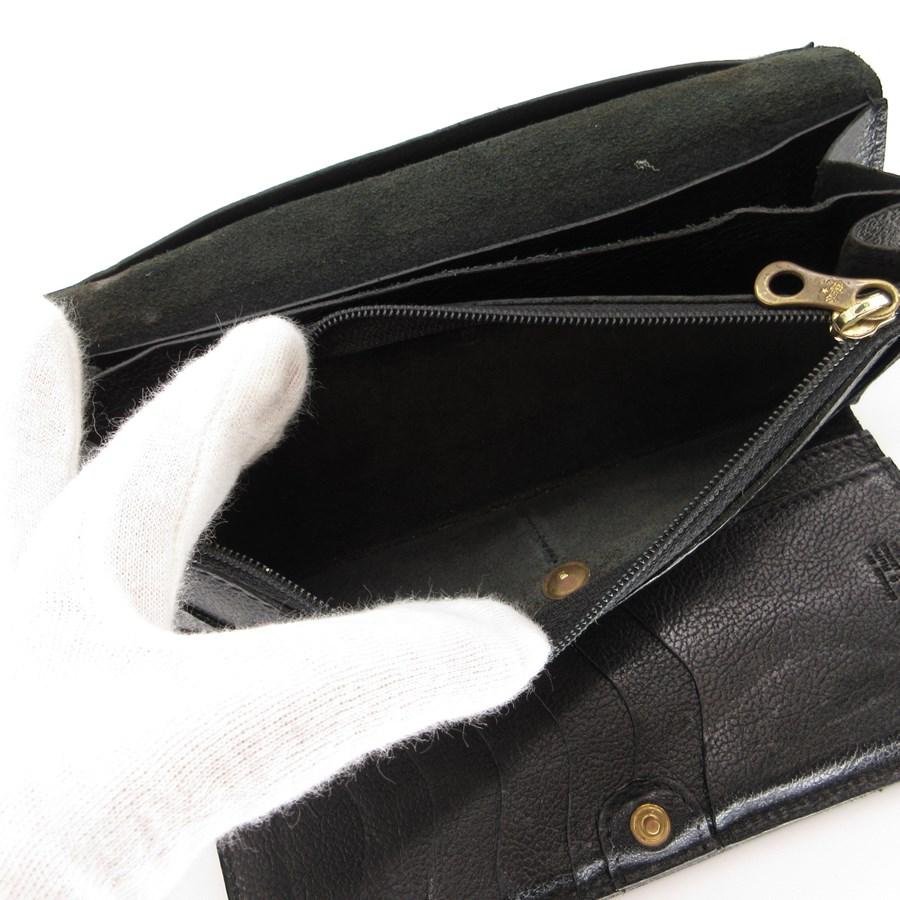 送料無料 イルビゾンテ IL BISONTE 財布 長財布 三つ折り レザー