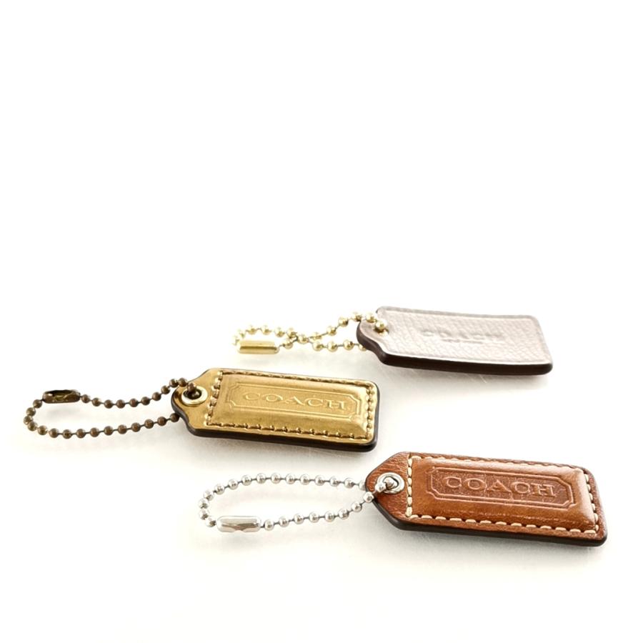 送料無料 コーチ COACH キーホルダー チャーム アクセサリー バッグチャーム 小物 プレート 3点セット 茶系 金系 灰系 レディース｜recycle-favori｜09