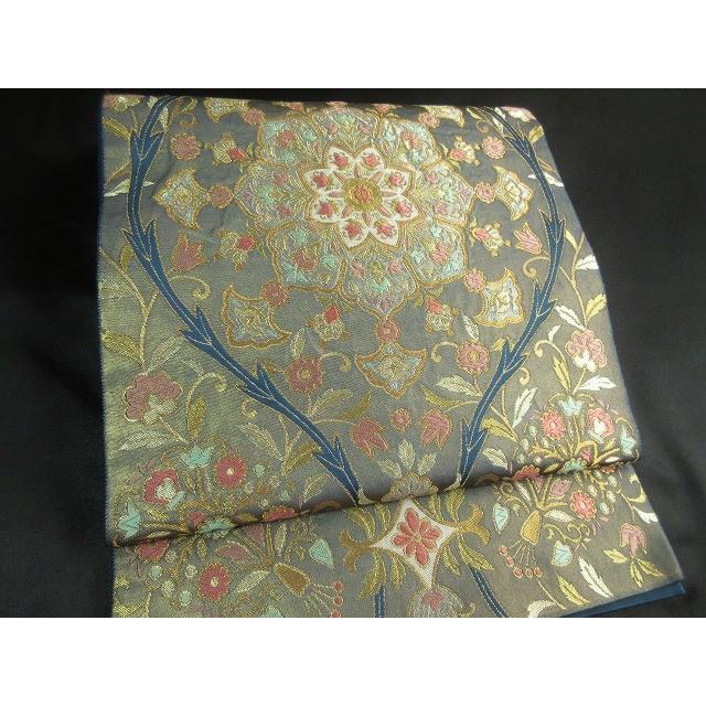 of-178 袋帯「六通柄袋帯 唐織 立涌正倉院花文 金糸 正絹」 : of-178  