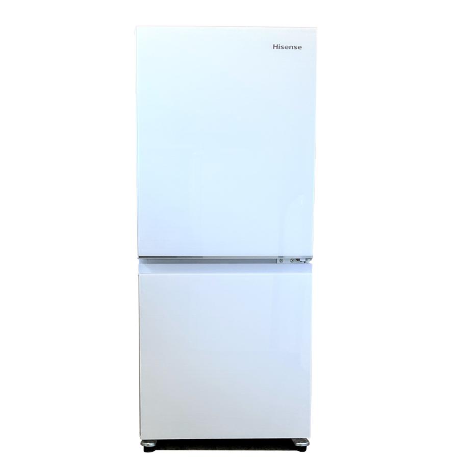 冷蔵庫 ２ドア ハイセンス 2022年製 135L HR-G13C ホワイト 強化ガラス