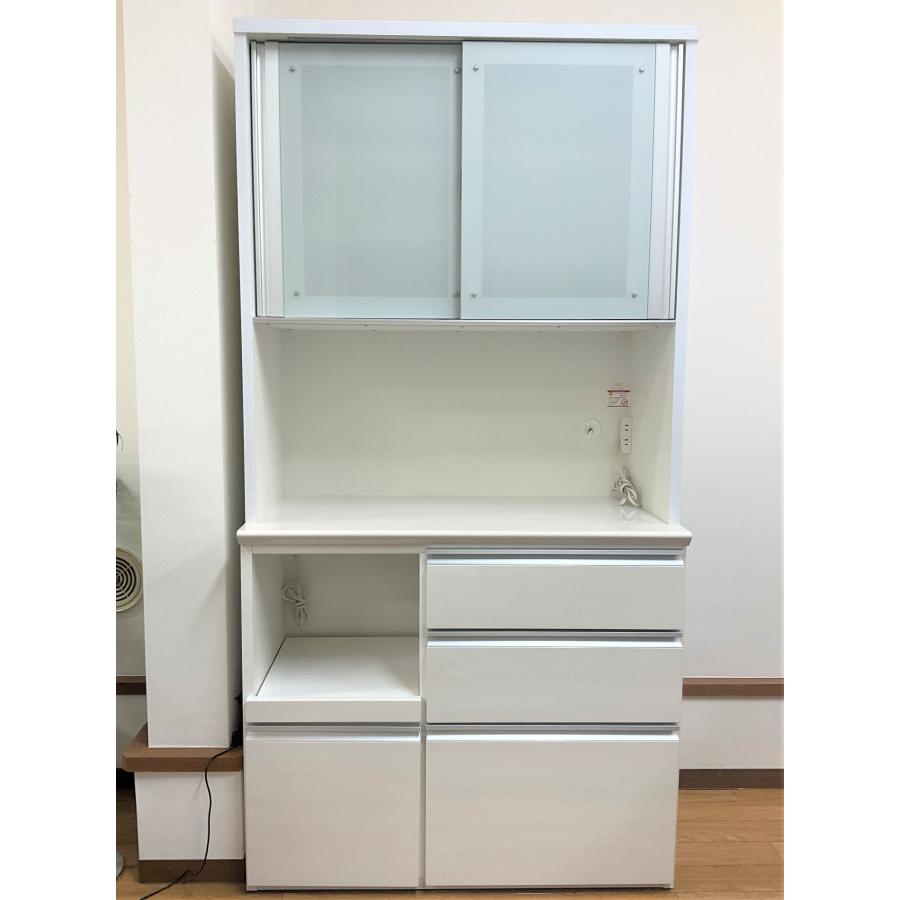 松田家具 コンパス レンジボード 幅100cm ホワイト 引き戸 モイス 食器棚 キッチンボード : いいものリサイクル サカショー - 通販 - Yahoo!ショッピング 松田家具 コンパス レンジボード 幅100cm ホワイト 引き戸 モイス 食器棚 キッチンボード : いいものリサイクル サカショー - 通販 - Yahoo!ショッピング
