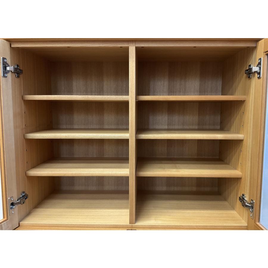 飛騨家具 オーク材キャビネット 食器棚 リビング収納 棚 収納 天然木