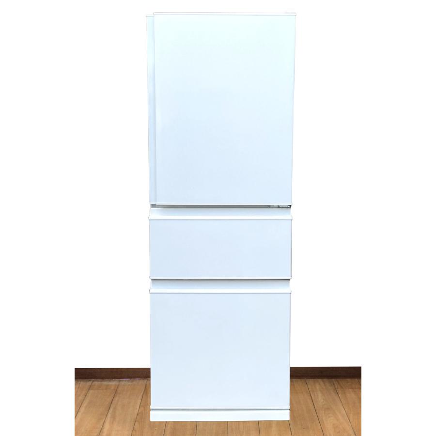 美品 2023年製 三菱 MR-C33H-W 3ドア 冷凍冷蔵庫 330L 三菱 冷蔵庫 三菱電機 MITSUBISHI 3ドア 330L 自動製氷機能付き 2023年
