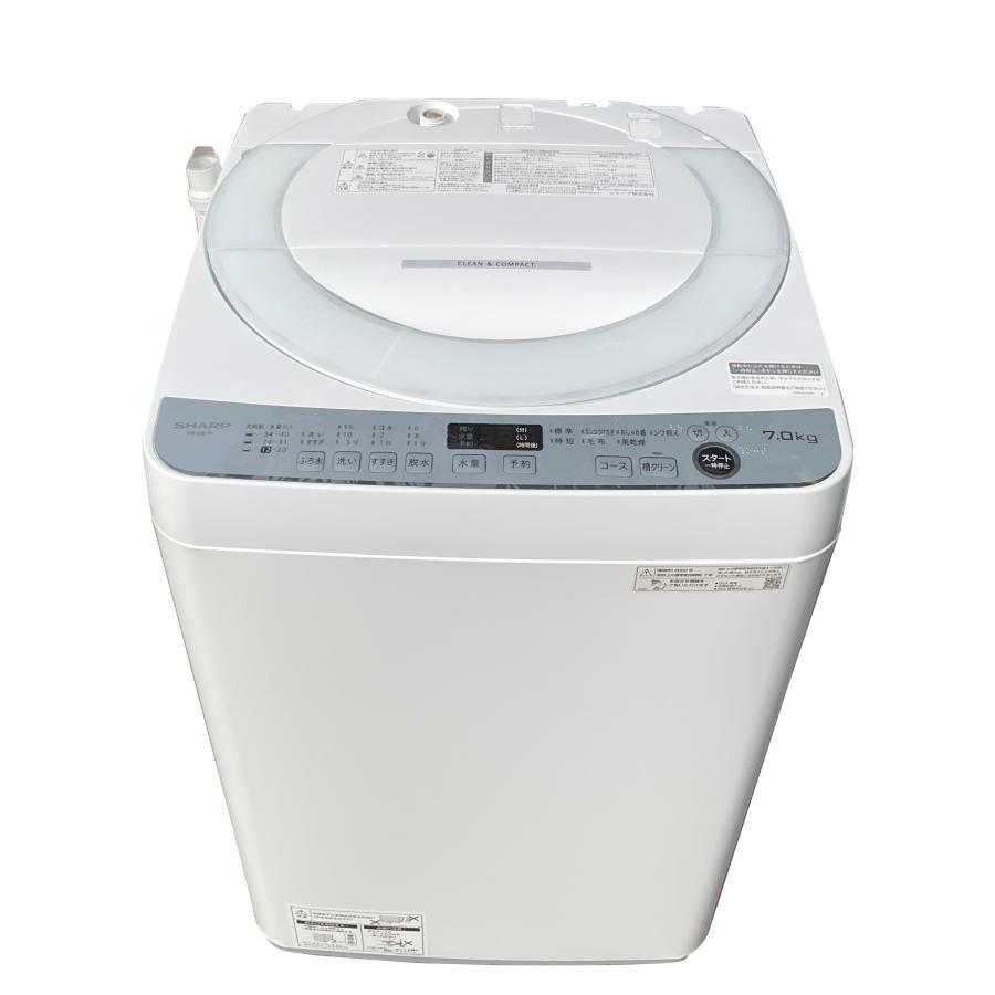 SHARP（シャープ） 洗濯機 ステンレス穴なし槽 7kg 2023年製 ES-GE7G