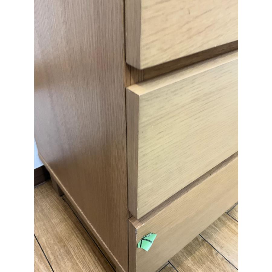 無印良品 オーク木材 チェスト 幅40cm 高さ83cm 4段 衣類収納 