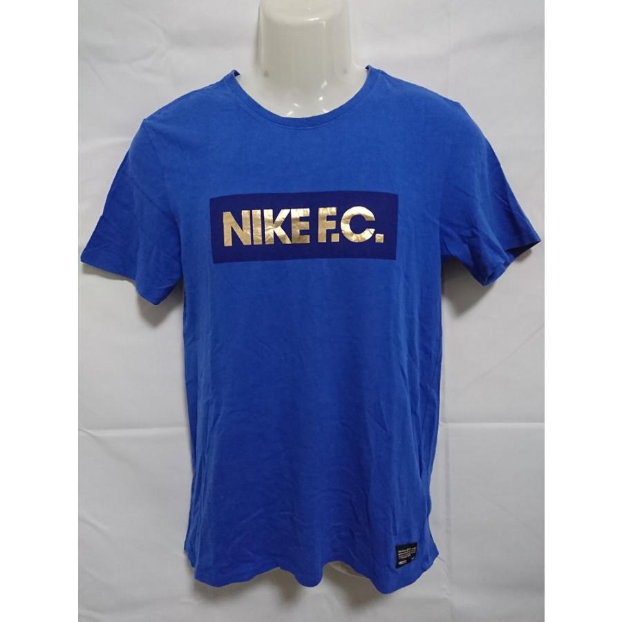 NIKE F.C. 古着 メンズS FC/ナイキ ロゴTシャツ 半袖 プリント クルー 