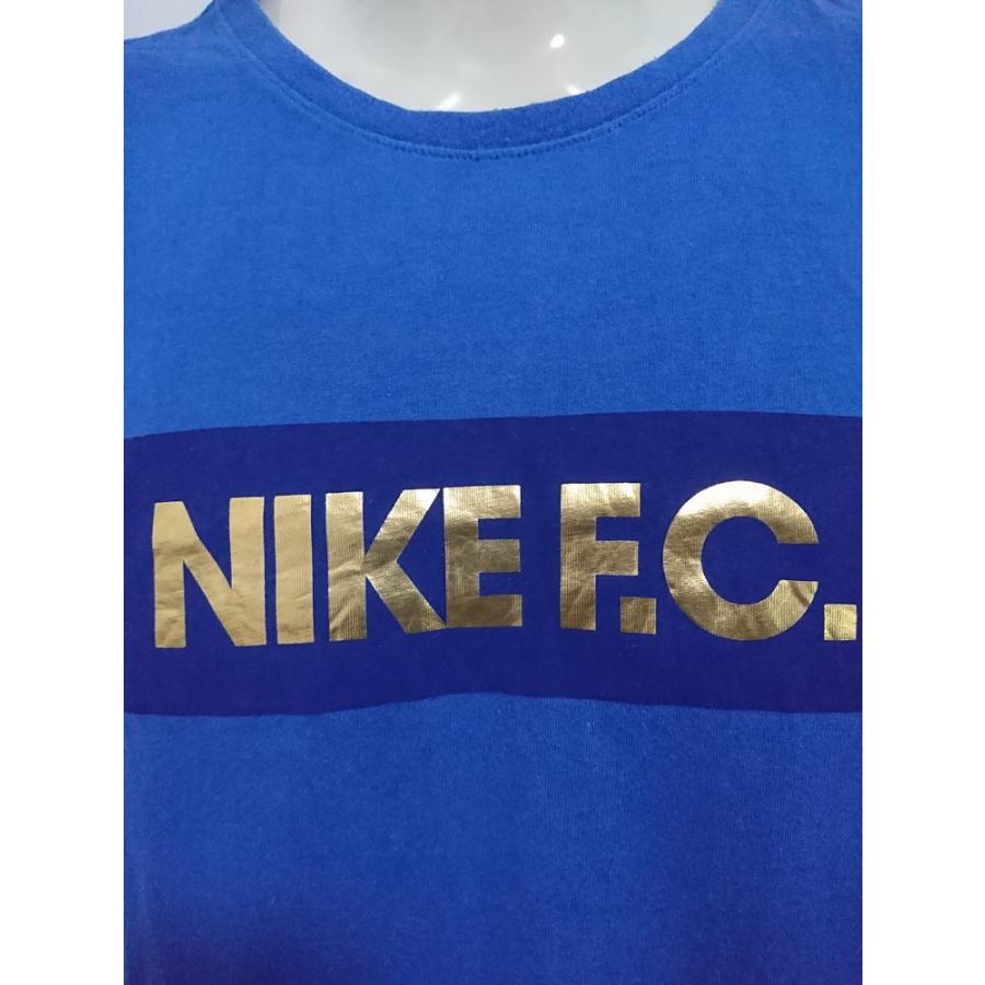 NIKE F.C. 古着 メンズS FC/ナイキ ロゴTシャツ 半袖 プリント クルー 