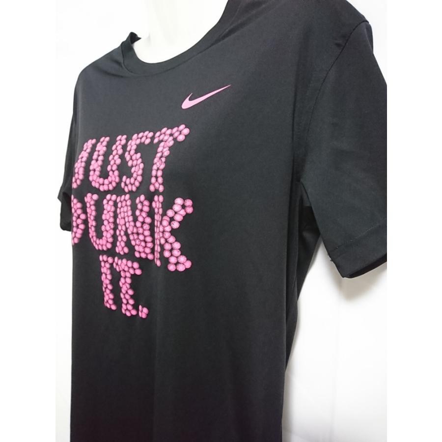 注目のブランド ウエア 夏物処分セール 送料無料 Nike ナイキ レディースl ポリエステルtシャツ 半袖 バスケ Just Dank It ブラック ピンク 5562 010 Www Threeriversofs Com