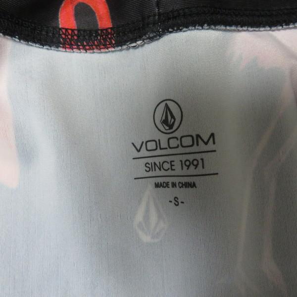 古着 レディースS VOLCOM/ボルコム ラッシュガード 水着 ジップ フード ジャケット 長袖 パーカー ブラック/柄 B42216JA｜recycle-sports｜04