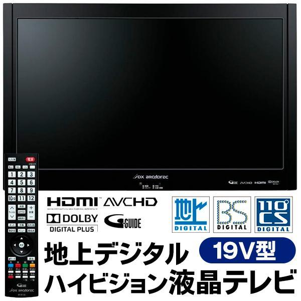 【中古】本体・リモコンのみ DXアンテナ 19V型 液晶テレビ LVW19EU1 ハイビジョン 2011年製｜recyclekaden｜05