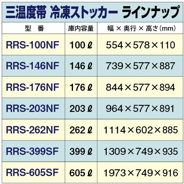 冷凍ストッカー 業務用 冷凍庫 冷凍 チルド 冷蔵 三温度帯 -20℃〜+8℃調整可 176L ノンフロン 急速冷凍機能付 RRS-176NF レマコム｜recyclemart｜09