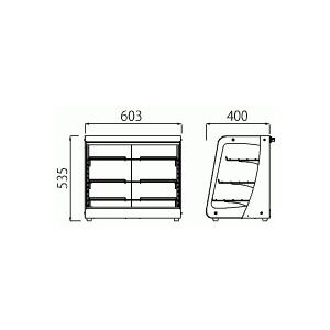Amazon.co.jp: タイジ 温蔵ショーケース ワイド600サイズ