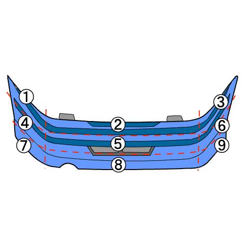 ミラジーノ DBA-L650S RバンパーASSY EF-VE     52159-B2160｜recycleparts｜06