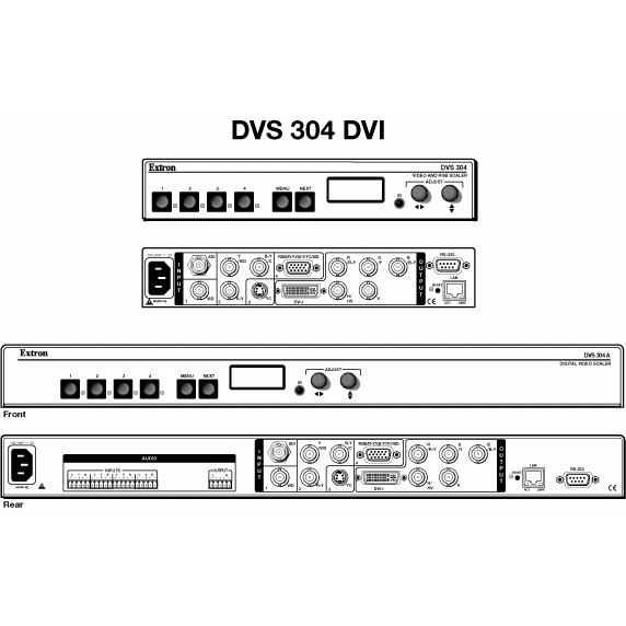 Extron(サイバネテック) [DVS 304 DVI ] 60-1027-01 入力ビデオ & RGBスケーラー（DVI出力装備）｜recycleproshop｜03