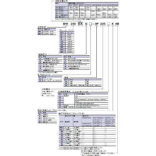 BW250EAG-3P150 富士電機 汎用一般配線用オートブレーカ G-TWIN