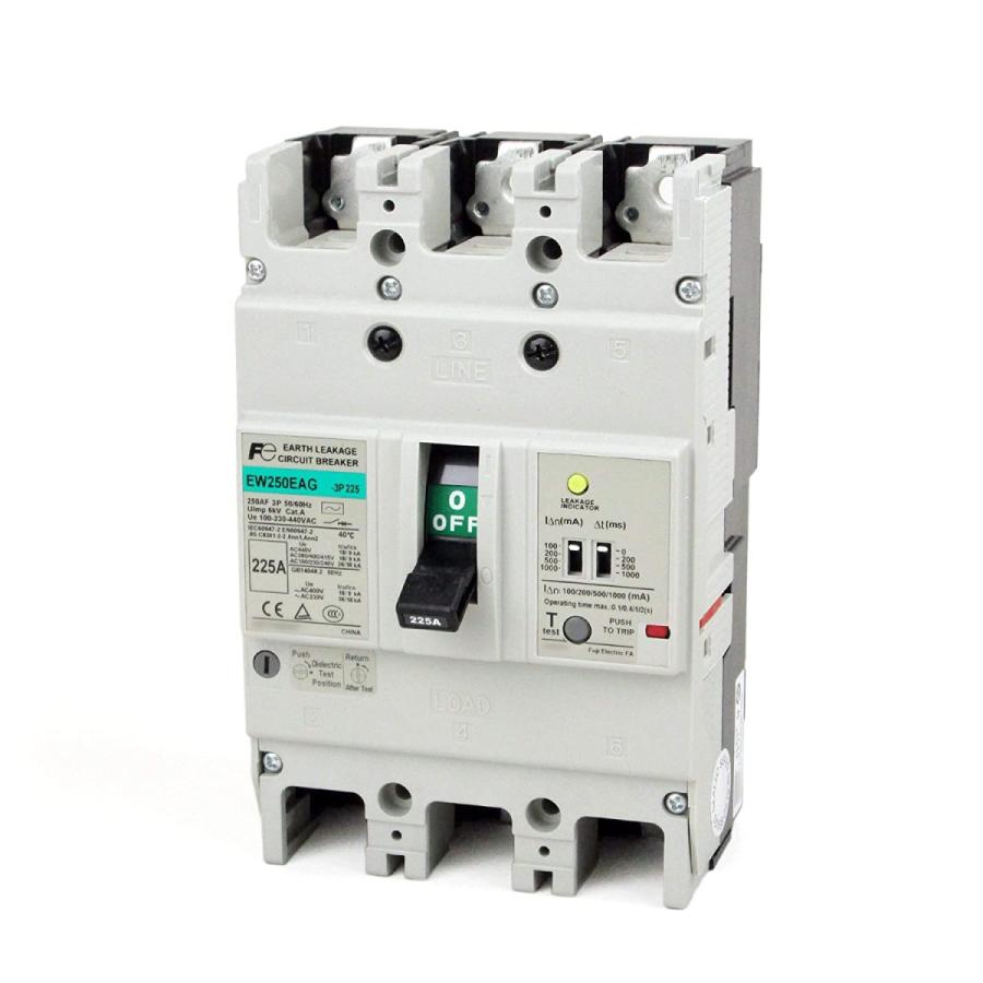 富士電機 EW250EAG-3P125K EWシリーズ 一般配線用漏電遮断器 125A 3P3E NN
