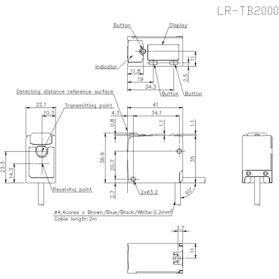 キーエンス (keyence)アンプ内蔵型TOFレーザセンサ LR-T キーエンス (keyence)アンプ内蔵型TOFレーザセンサ LR-T
